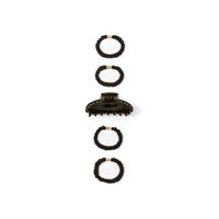 Set Mujer Sfera Conjunto Pinza Gomas Negro