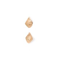 Pendientes Mujer Sfera Ondulados Metal Oro
