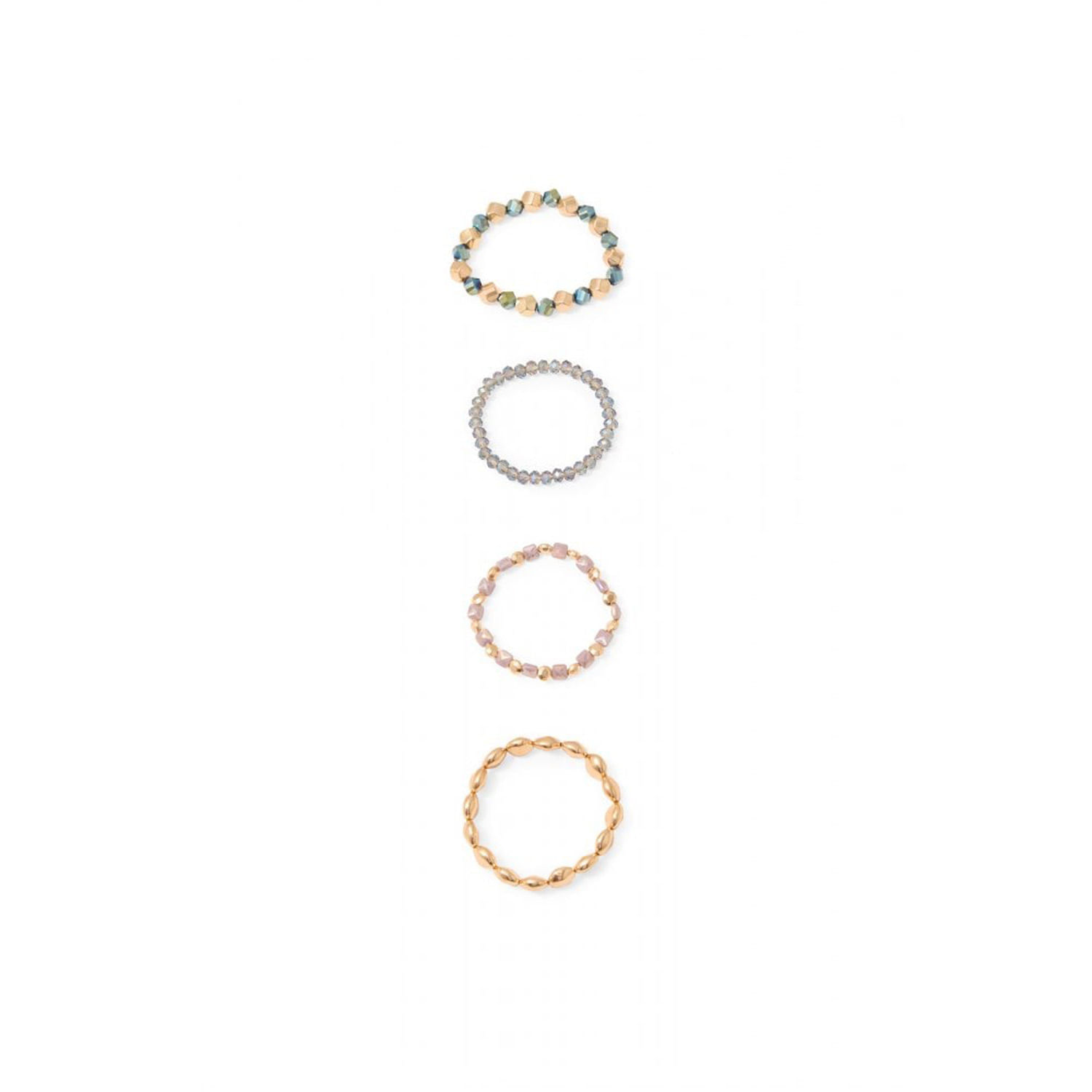 Pulsera Mujer Sfera Set4 Pulseras Elásticas Multicolor