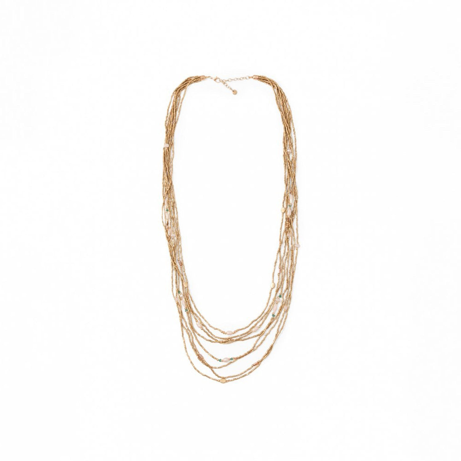 Collar Mujer Sfera Delicado Champan Oro