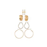 Pendientes Mujer Sfera Redondos Con Char Mx Metalizado