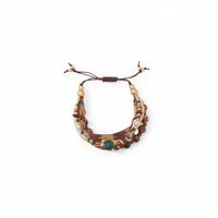 Pulsera Mujer Sfera Nudo Bolitas Multicolor