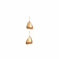Pendientes Mujer Sfera Redondos Con Char Mx Oro