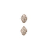 Pendientes Mujer Sfera Rombos Brillos Plata