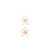 Pendientes Mujer Sfera Perfil Flor Oro