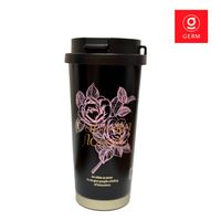 Vaso térmico Germ Camellia 500 ml Negro-Rosa Acero premium