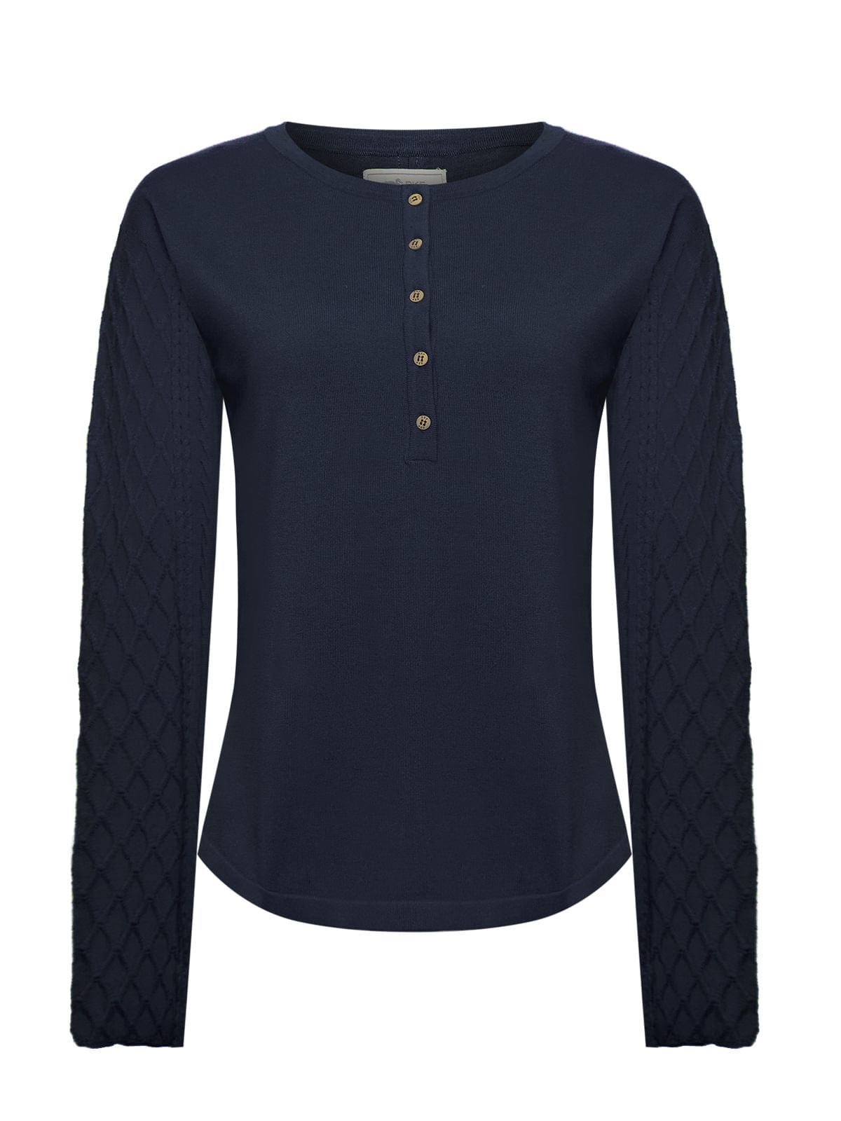 Polo M/L Algodón/Poliéster Para Mujer Olmo Azul Rockford