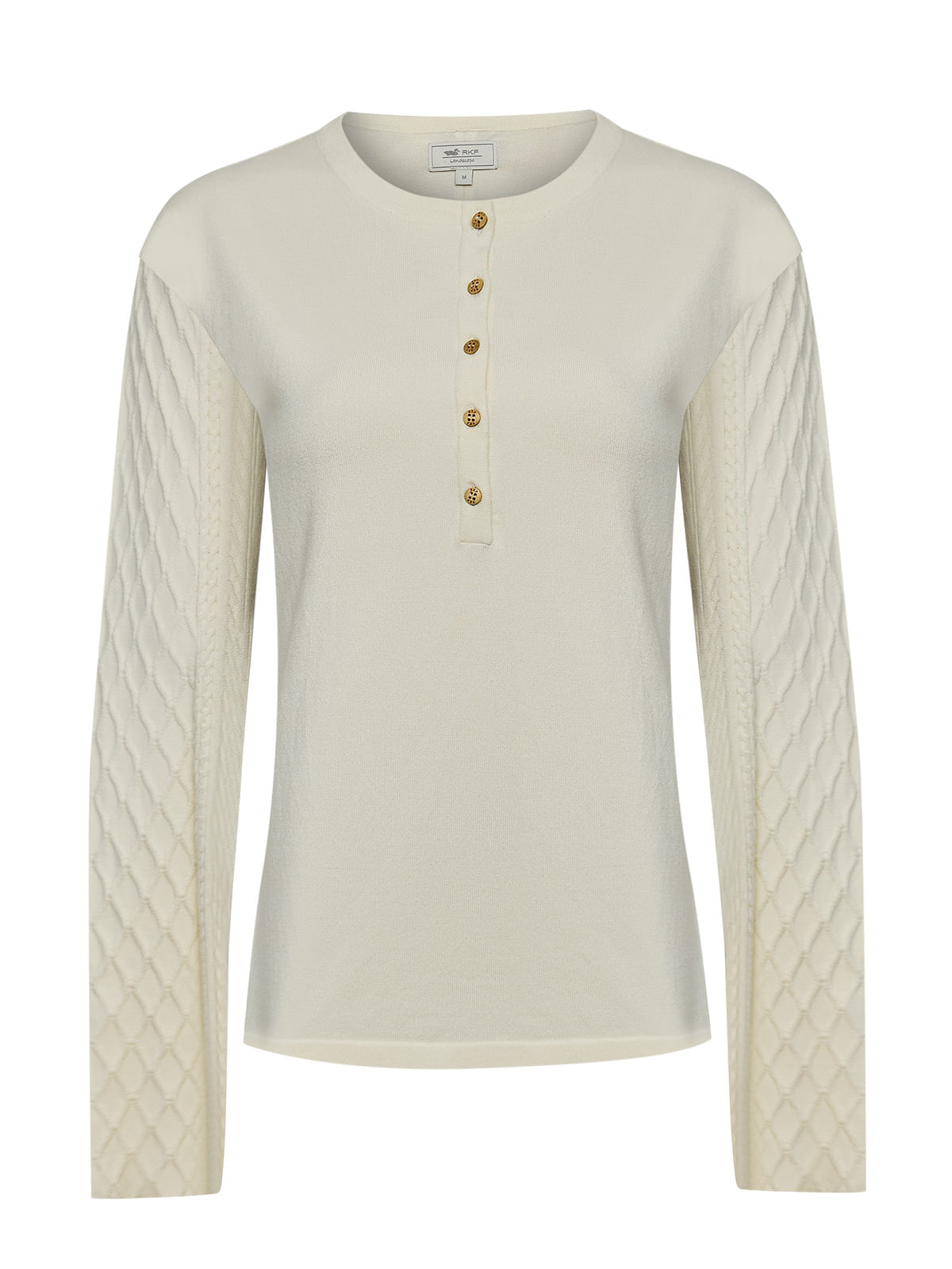 Polo M/L Algodón/Poliéster Para Mujer Olmo Blanco Rockford