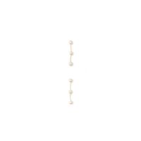 Pendientes Mujer Sfera Flores Fili Con Blanco