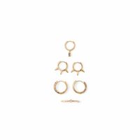 Pendientes Mujer Sfera Pinchos Pq Oro