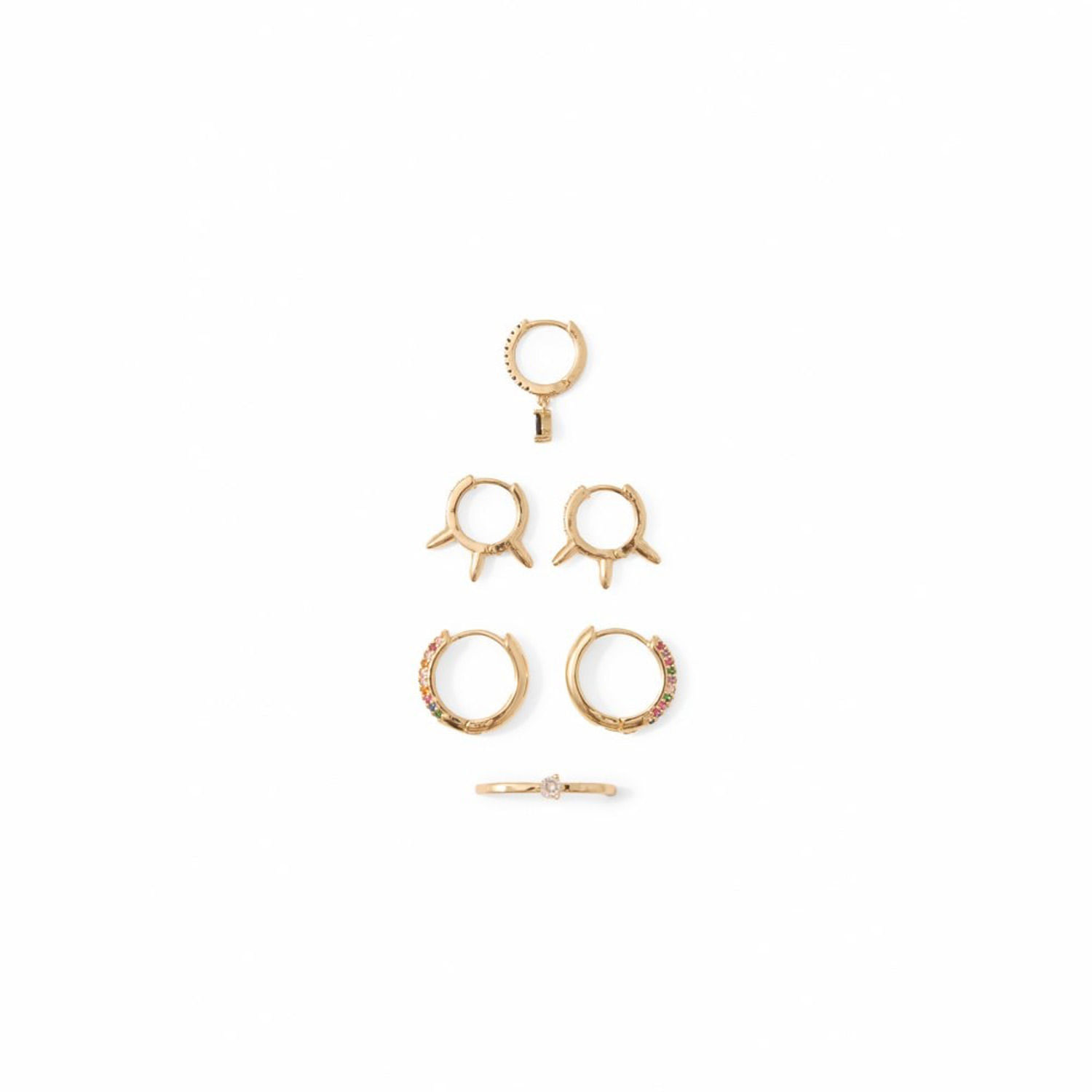Pendientes Mujer Sfera Pinchos Pq Oro