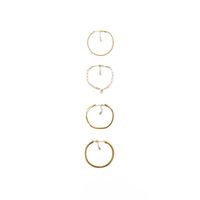 Pulsera Mujer Sfera Set4 Pulseras Cadena Pq Oro