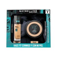 Pack Base Líquida Maybelline Fit Me 128 + Polvo Compacto Fit Me 128