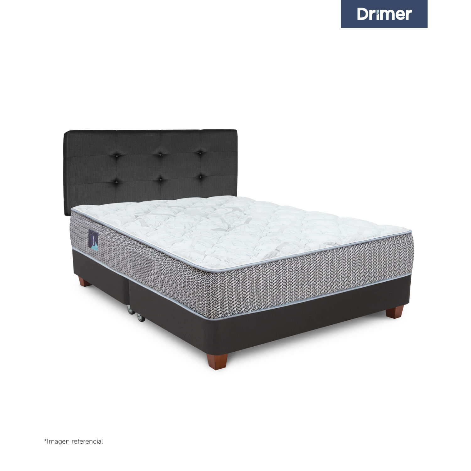 Dormitorio Americano Pocket Novo Queen Alfa Gris