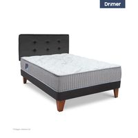 Dormitorio Gold Pocket Novo 2 Plazas Alfa Gris