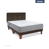 Dormitorio Gold Pocket Novo King Alfa Marrón