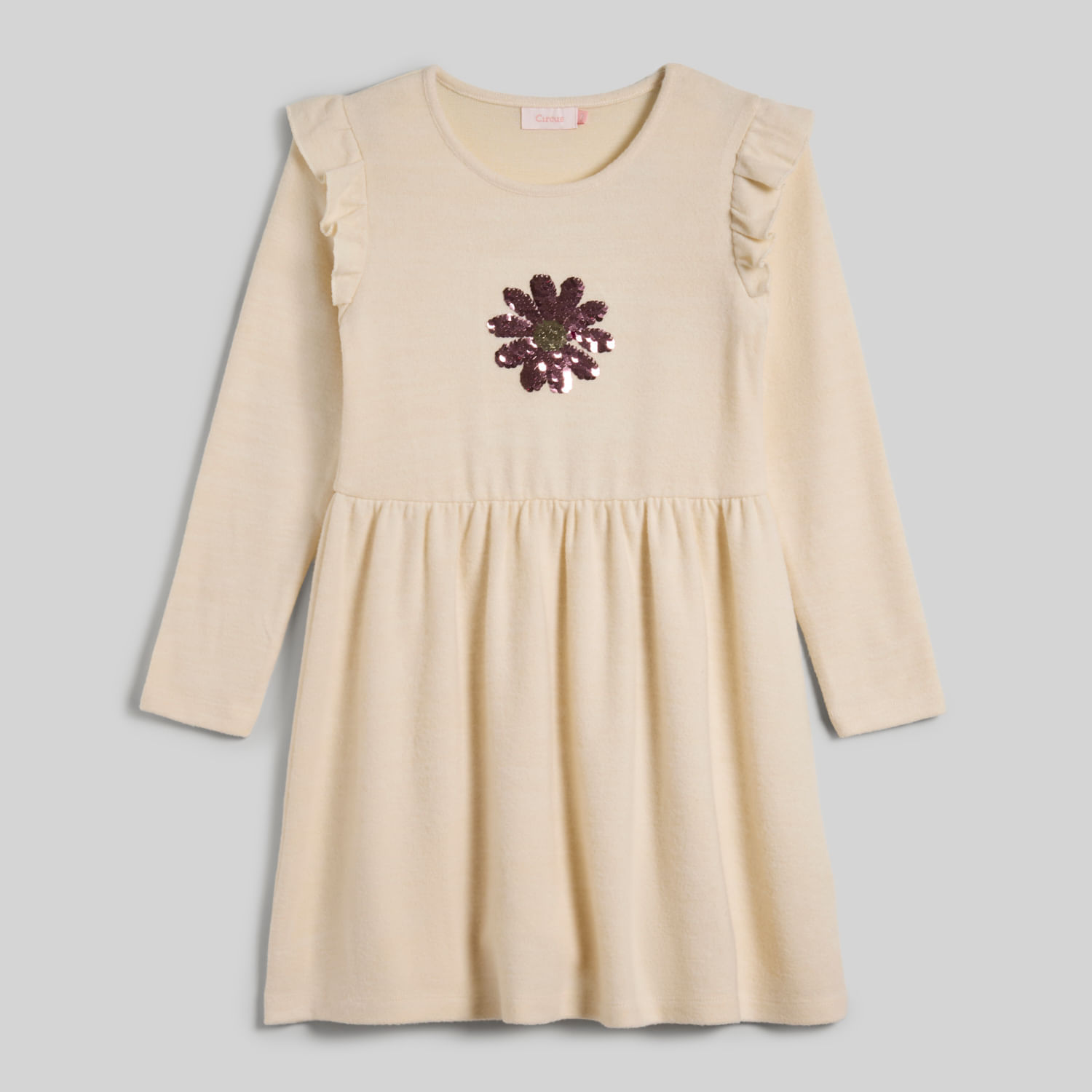 Vestido Manga Larga Para Niña Knit Lente Circus