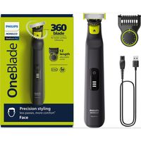 Afeitadora Philips OneBlade PRO 360º de 12 Posiciones con Carga por USB