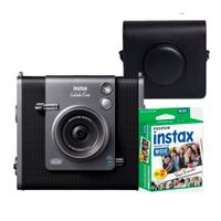 Camara Fujifilm Instax Wide Evo Black + Estuche Negro + Peliculas x 20 unid