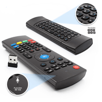 Air Mouse Inalámbrico con Teclado QWERTY + Control de Voz  y Giroscopio