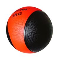 Pelota O Balón Medicinal 3 Kg Con Rebote Funcional Rojo