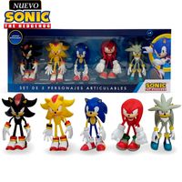 Set de Muñecos Articulables Sonic y sus Amigos M5-Rojo