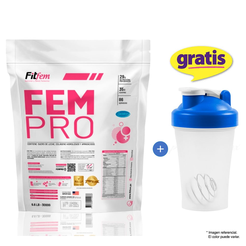 Proteína Mujer Fempro 3kg Vainilla