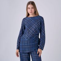 Blusa Mujer Cuadros Hypnotic Manga Larga