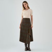 Falda Midi Mujer Checks Malabar