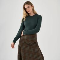 Chompa Mujer Rayon Mock Malabar Manga Larga