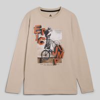 Polo Manga Larga Para Teen Niño Rider Hd Aereal