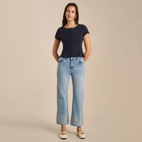 Jean Mujer Bota Amc Straight