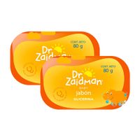 Pack Jabón para Bebé DR ZAIDMAN Glicerina Bolsa 80g x 2un