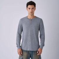 Polo Manga Larga Hombre Waffle Hypnotic