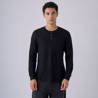Polo Manga Larga Hombre Waffle Hypnotic