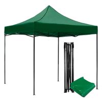 Toldo impermeable plegable 3mts x 3mts UPF 50+ Verde