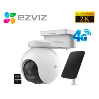 Cámara Seguridad EB8 4G 2K Ezviz Gps Exterior + Panel Solar SD 256GB