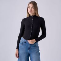 Polo Mujer Brochecitos Hypnotic Manga Larga