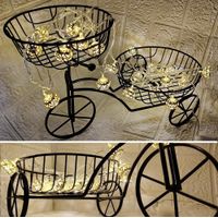 Macetero Cestas multifunción organizador decorativa + Luces chinas