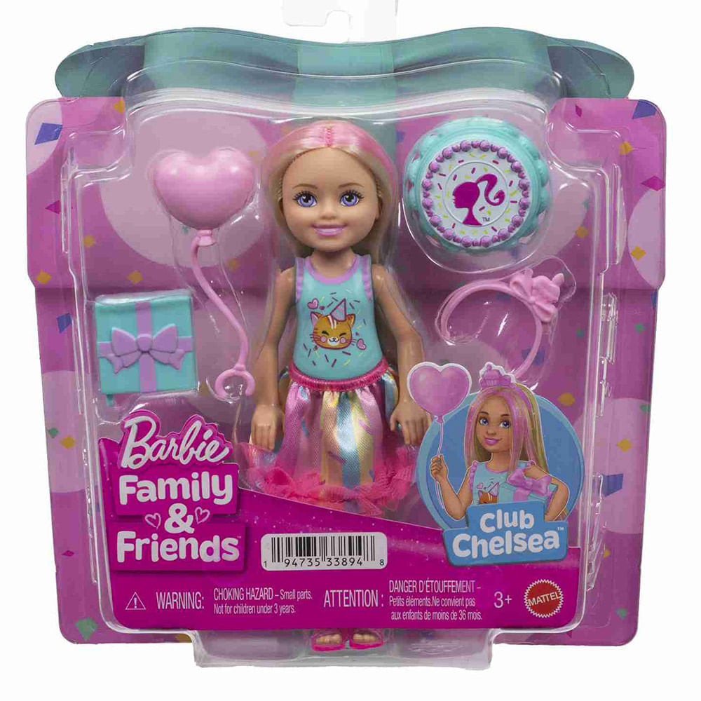 Muñeca BARBIE Chelsea Cumpleaños y Accesorios de Fiesta