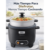 Arrocera Oster 15 Tazas 3 en 1 con Sofrito y Vaporera | Antiadherente DiamondForce CKSTRC15DFBLK