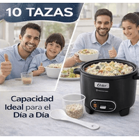 Arrocera Oster 10 Tazas 3 en 1 con Sofrito y Vaporera - Antiadherente DiamondForce CKSTRC10DFBLK