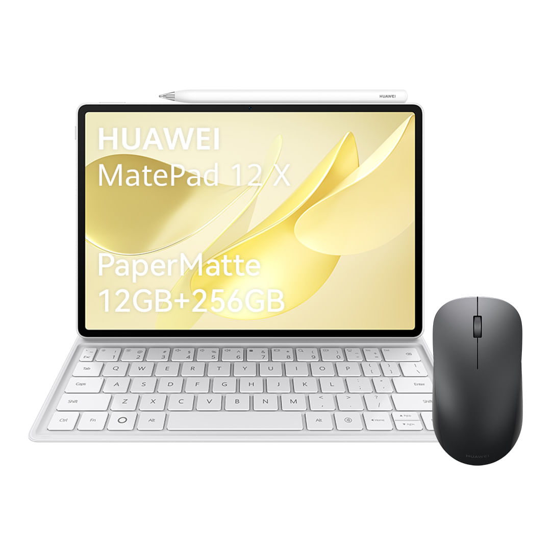 Tablet Huawei Matepad 12 X 2025 12+256g Papermatte Blanco + Teclado + Lapiz + Mouse