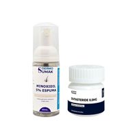 MINOXIDIL 5% EN ESPUMA 60ML + Dutasteride 0.5 mg x 30 Cápsulas