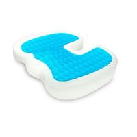 Cojin Asiento Herraje viscoelástica con gel y funda negra
