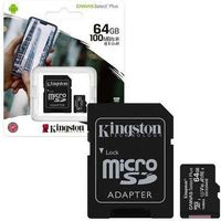 Memoria Micro SD Kingston Canvas 64GB Clase 10 UHS-I 100 MB/S