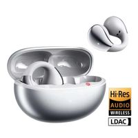 Audifonos Inalambricos QCY Crossky C30S Plateado Open Ear con Clip autonomía de 40h