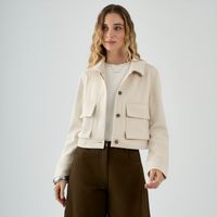 Casaca Mujer Suede Pocket Malabar