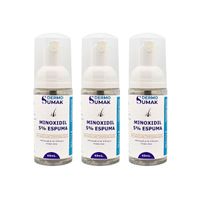 MINOXIDIL 5% ESPUMA 60ML - DERMO SUMAK 3 UND