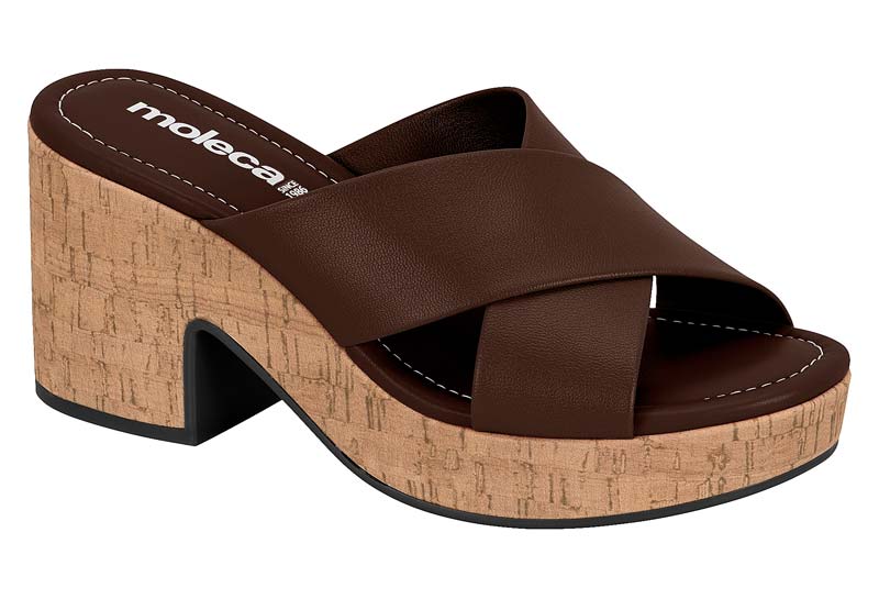SANDALIAS MUJER MARRON MOLECA 5549.100.25483